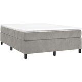  Za krevet s oprugama svjetlosivi 140 x 190 cm baršunasti | shoptok.hr