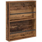  Polica za časopise s policom 2 pcs Staro drvo 60 x 12 x 70 cm | shoptok.hr
