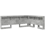  Skladišno uzglavlje Betonski sivi 135 cm Konstruirano drvo | shoptok.hr