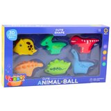  Set igračaka za kupanje, gumeni dinosauri, šareni, 6 komada | shoptok.hr
