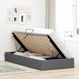  Krevet s od storage s madracem Tamno siva 203 x 100 cm tkanina | shoptok.hr