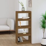 vidaXL knjižna omara / pregrada medeno rjava 60x30x135,5 cm borovina Cene