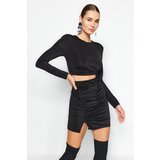 Trendyol Black Window/Cut Out Detailed Knitted Short Dress | Eponuda.ba