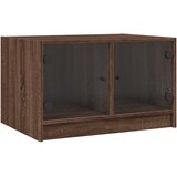  Stolić za kavu sa staklenim vratima boja hrasta 68x50x42 cm | shoptok.hr