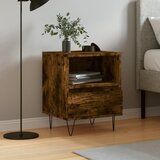  Noćni ormarić boja hrasta 40 x 35 x 50 cm od konstruiranog drva | Eponuda.com