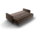 Cosmopolitan Design Rjava žametna raztegljiva sedežna garnitura s prostorom za shranjevanje 222 cm Bali – | Shoptok.si