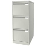 BISLEY Predalnik za obešalne mape, 1 vrsta, 3 predali, DIN A4, čista bela | Shoptok.si