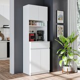 Hanah home 2736 višenamenski ormarić s policama 60 × 180 × 42 cm, bela Cene