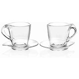 RCR Set skodelica s podstavkom Happy Eco Luxion 260ml / 2 kos / kristalno steklo, (21317768) Cene