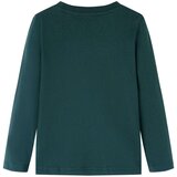  Dječja majica dugih rukava tamnozelena 116 | shoptok.hr