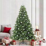 vidaXL Umestno božično drevo med 300 LED Zelena 210 cm PE in PVC | Shoptok.si