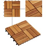  Pločice za decking 10 pcs Smeđa 30 x 30 cm Acacijsko drvo | Eponuda.ba