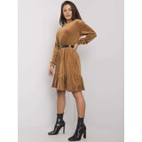 FANCY Dress-FA-SK-7563.11P-camel | Shoptok.si