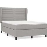  Box spring s madracem svjetlosivi 140x200 cm od tkanine | shoptok.hr
