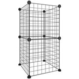  Kavez za kućne ljubimce s 8 panela crni 35 x 35 cm čelični | shoptok.hr