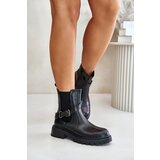 Sergio Leone Leather Insulated Ankle Boots With Strap Black | ePonuda.com