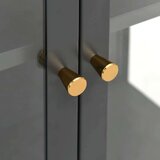 vidaXL Razstavna omarica antracitna 90x40x180 cm jeklo in steklo | Shoptok.si