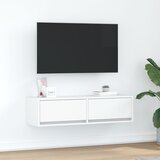 vidaXL TV kabinet Bijeli Konstruirano drvo 100 x 31 x 25.5 cm Cijene