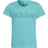 Adidas LIN T Majica za djevojčice, zelena, veličina