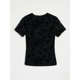 Sinsay Majica od mrežice s cvjetnim uzorkom | shoptok.hr
