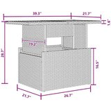  Sjedeća garnitura za vrt s pohranom 10 pcs Crna Poli ratan | shoptok.hr