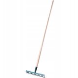 KADAX grablje za listje za vrtno travo lesen ročaj 138 cm grablje 14 zob trdne, (5000346807) | Shoptok.si