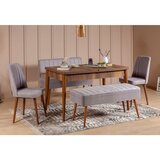  Trpezarijski set vina 0701 4 walnutgrey Cene