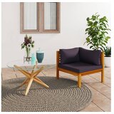  Modularna kutna sofa s tamnosivim jastucima bagremovo drvo | shoptok.hr