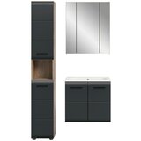 MID.YOU Kopalnica Ice, Črna, Barva Hrasta, 3-Delna | Shoptok.si