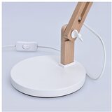 solight WO57-W − Stona lampica FALUN 1xE27/25W/230V bela/hrast | Eponuda.com