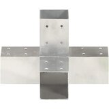 Spojnik za stupove u X-obliku od pocinčanog metala 71 x 71 mm | shoptok.hr