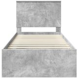  Konstrukcija postelje Beton 90 x 200 cm Masivno borovo les, (5000103568) | Shoptok.si