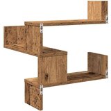 vidaXL Stenska polica 2 kosa starinski les 40x40x49,5cm inženirski les | Shoptok.si