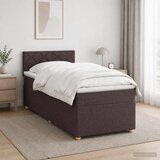  Boxspring krevet s madracem Tamno smeđa 80 x 200 cm Tkanina 80 x 200 x 100.5 cm | Shoptok.si