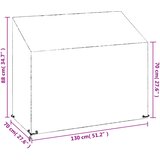  Navlake za vrtnu klupu s 8 ušica 2 kom 130 x 70 x 70/88 cm PE | shoptok.hr