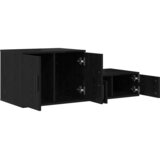 Ormarić za pohranu 2 pcs Crni hrast 118 x 41 x 40 cm | shoptok.hr