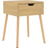 Maison Chic Nočna omarica - Nočna miza sonoma hrast 40x40x56 cm inženirski les, (21690177) | Shoptok.si
