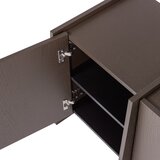 WOOOD Temno rjava TV omarica v jesenovem dekorju 102x53x44 cm Brock – | Shoptok.si