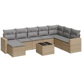  9-dijelni set vrtnih sofa s jastucima bež od poliratana | shoptok.hr