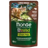 Monge cat Bwild Large Breed Bizon/Zelenjava 85 g Cene