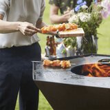 Barbecook Nestor Original Corten žar + Dynamic Centre grill rešetka + bočne police | Shoptok.si