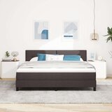  Postelja boxspring z vzmetnico Temno rjava 180 x 200 cm blago, (5000126266) | Shoptok.si
