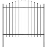  Vrtna Ograda 7 pcs Siva 170 x 190 cm Čelik s prahom premazan | shoptok.hr