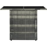  3-dijelni bistro set od poliratana s jastucima sivi | shoptok.hr