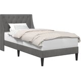  Krevetna konstrukcija Tamnosiva 100 x 203 cm Baršun | shoptok.hr
