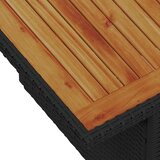  Vrtni set za objed s jastukom 7 pcs Crna i smeđa | shoptok.hr