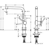 Hansgrohe Talis M54 270 slavina za sudoperu crna mat 72840670 | ePonuda.com