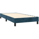 Box spring krevet s madracem tamnoplavi 80 x 200 cm baršunasti | shoptok.hr