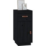  Komoda crna 34 x 40 x 75 cm od masivne borovine | shoptok.hr