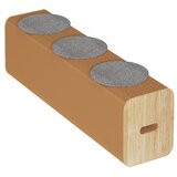 Blue Chilli Ihpaper 3-sedežna klop iz kraft papirja | Prenosni zložljivi sedež s tremi blazinami, rjav, (21336251) Cene